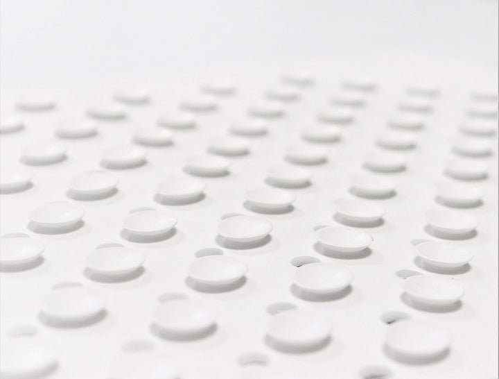 KMINA - Duschmatte rutschfest 43x43 cm, Badewannenmatte, Quadratisch, Anti Schimmel, Natürliches Gum