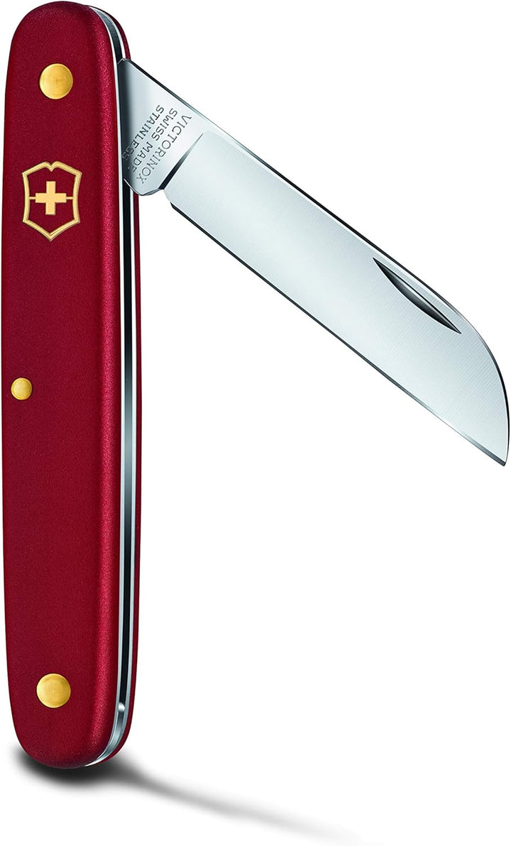 Victorinox Blumenmesser, Garten, Schweizer Taschenmesser, Gärtner und Floristen, Klinge, gerade, rot
