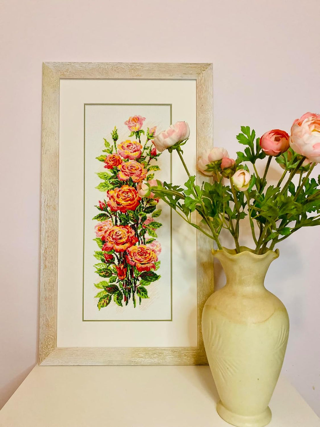 RIOLIS Counted Cross Stitch Kit 7.75"X19.75"-Blooming Roses (14 Count)