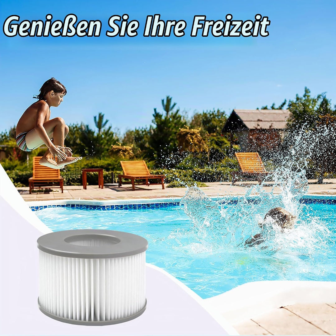 Ersatz Filterkartuschen für MSpa Filter,106mmx67mm Filter Filterkartusche, für Spa und aufblasbare e