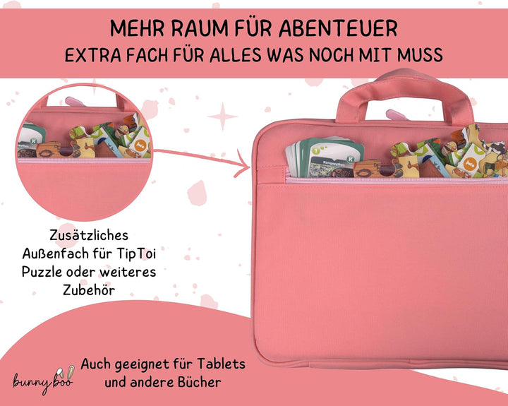 bunnyboo Tasche für TipToi - Platz für bis zu 8 Bücher - TipToi Starterset mit Einsatz für Tiptoi St