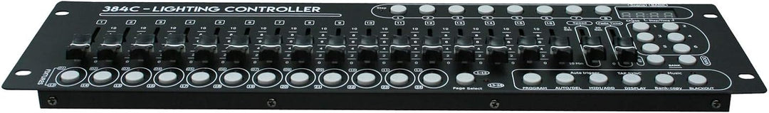 E-Lektron C-384C DMX Controller 24x 16-Kanal Licht Steuerpult Lichtsteuerung | 19" Rackeinbau-fähig