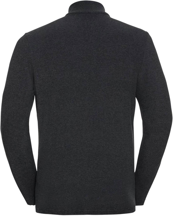 Odlo Herren Midlayer 1/2 Zip Roy Pullover L Shale Grey - Black