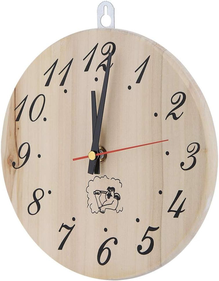Fdit 8in Sauna Clock Decorative Timer Clock Wanduhr für Sauna Zubehör Sauna Room Home Decor MEHRWEG