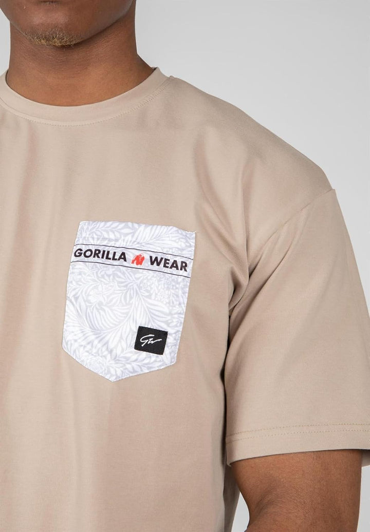 Gorilla Wear Dover Oversized T-Shirt - schwarz - hochwertig aus robustem und dehnbarem Stoff für Bod
