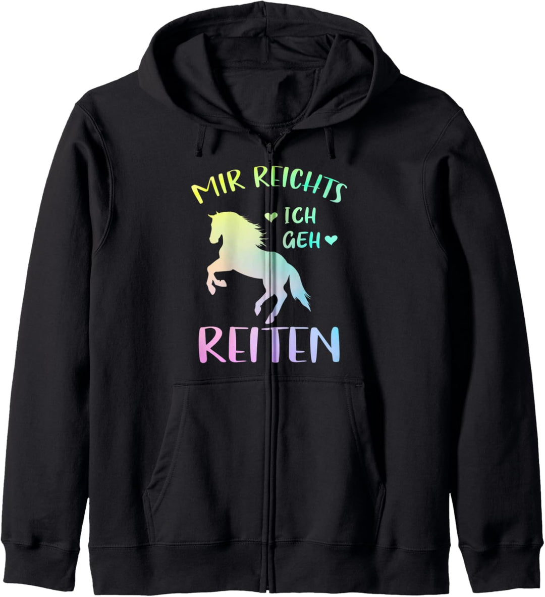 Lustige Reiter Sprüche Mir reichts ich geh Reiten Pferde Kapuzenjacke