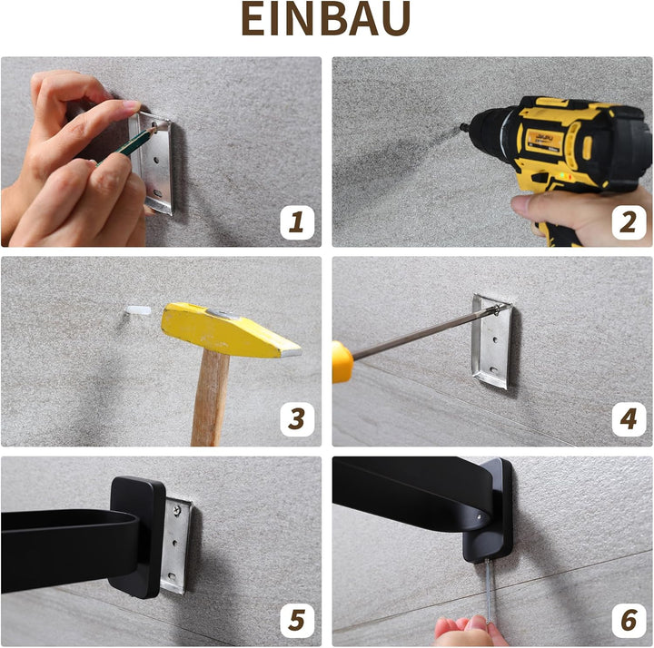 ZUNTO Hohlraumfrei Hohlraumfrei Handtuchhalter Doppelt Edelstahl Handtuchstange, Wand Handtuchhaken