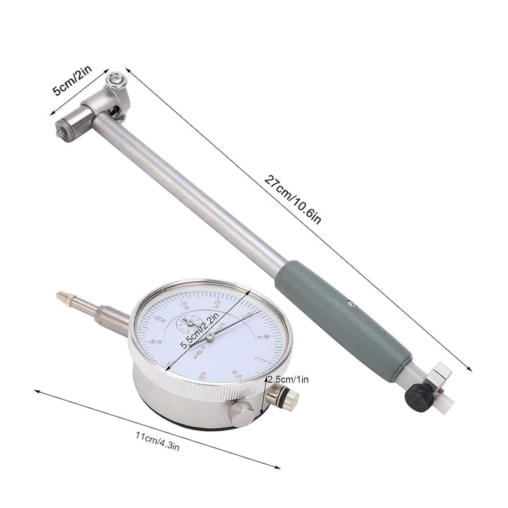 Dial Bore Gauge, Innendurchmesser Messuhr Set 50-160mm Messuhr Bohrungslehre Zylinder Tool Kit mit m