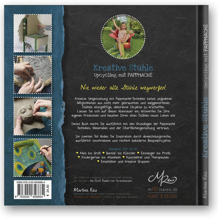 Kreative Stühle: Upcycling mit Pappmaché, Gebundenes Buch