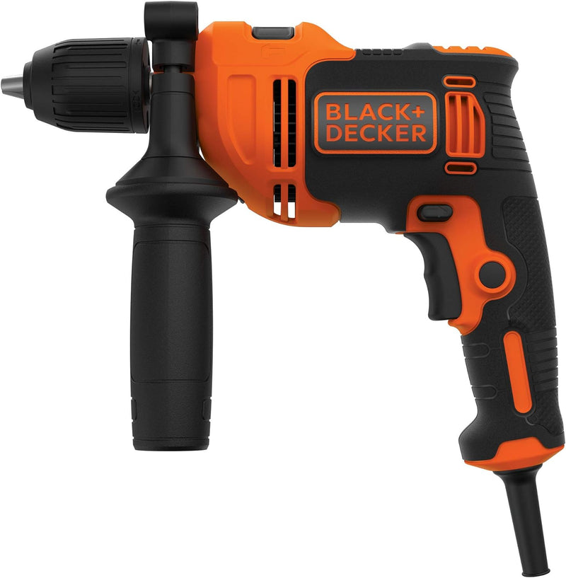 Black+Decker BEH710K-QS 710W 1-Gang Schlagbohrmaschine (Schlagbohrer, 13mm Schnellspannbohrfutter, k