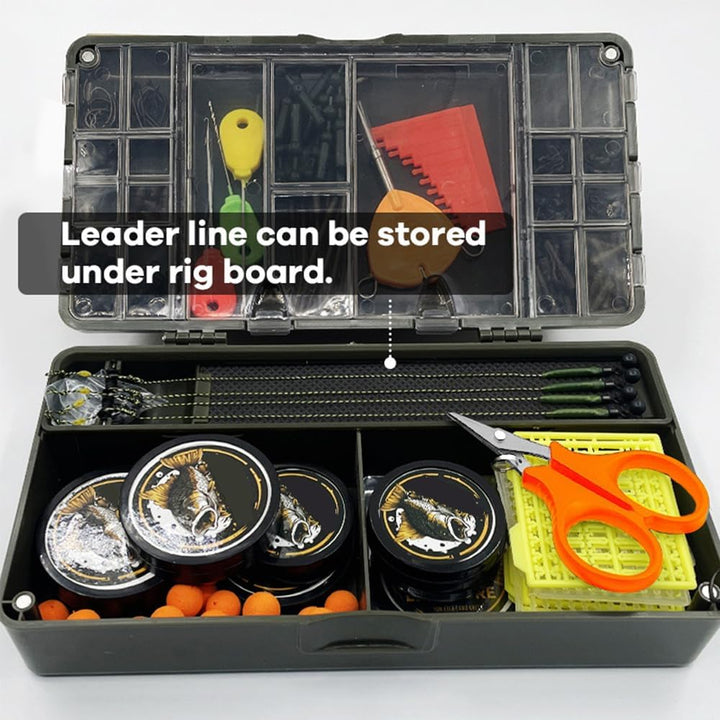 Tackle Box, Angelgerätebox, Flach Köderbox mit Magnetischer Deckelschnalle, Trennwänden und herausne