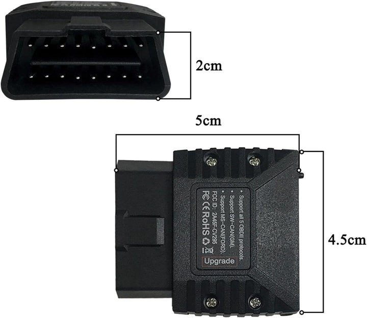 vLinker MC+ Mini Bluetooth OBD II Scanner Adapter Auto Diagnose Scan Tool und Codeleser für iPhone u