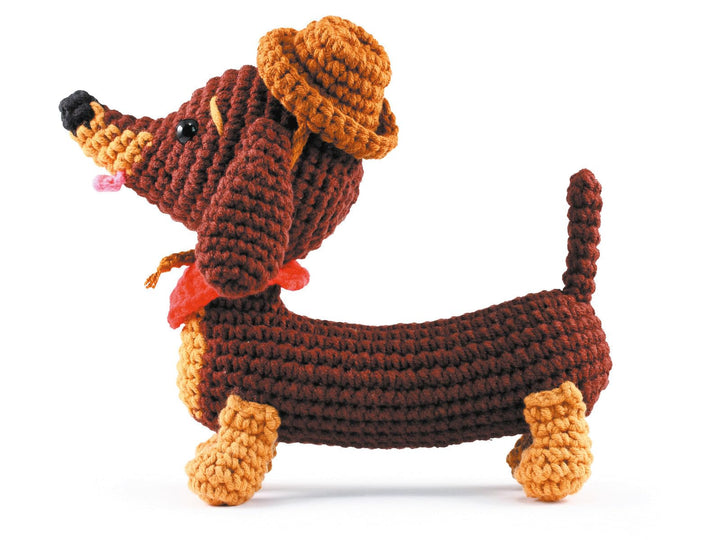 GRAINE CREATIVE Meine Amigurumi Häkelplüschbox Dackel