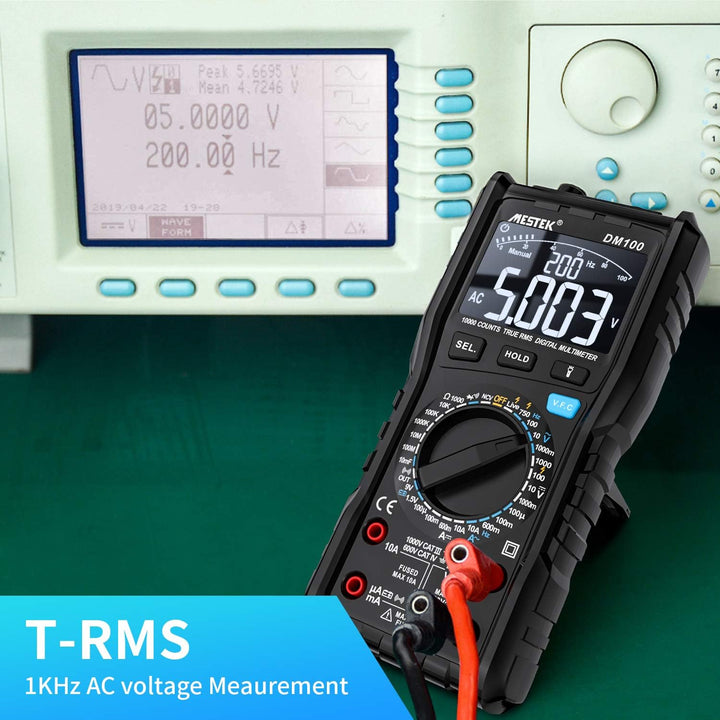Digital Multimeter Spannungsprüfer AC DC Strommessgerät Stromzähler MESTEK Spannung Tester NCV VFC A