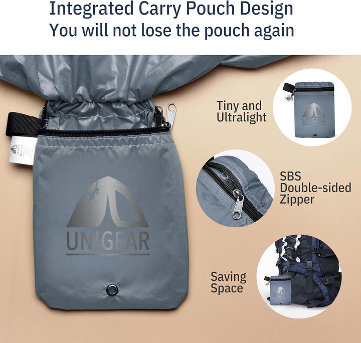 Unigear Regenschutz für Rucksäcke Schulranzen mit Reflektor, wasserdichte Regenhülle Rucksack Cover