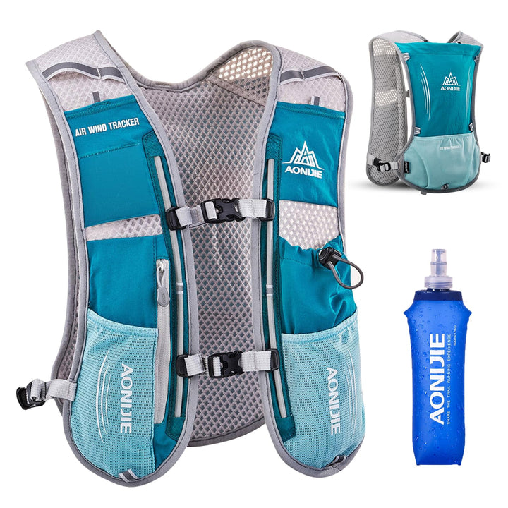TRIWONDER 5L Ultraleichter Trinkrucksack, Trinkweste, Hydration Pack Fahrradrucksack mit 1.5L Trinkb
