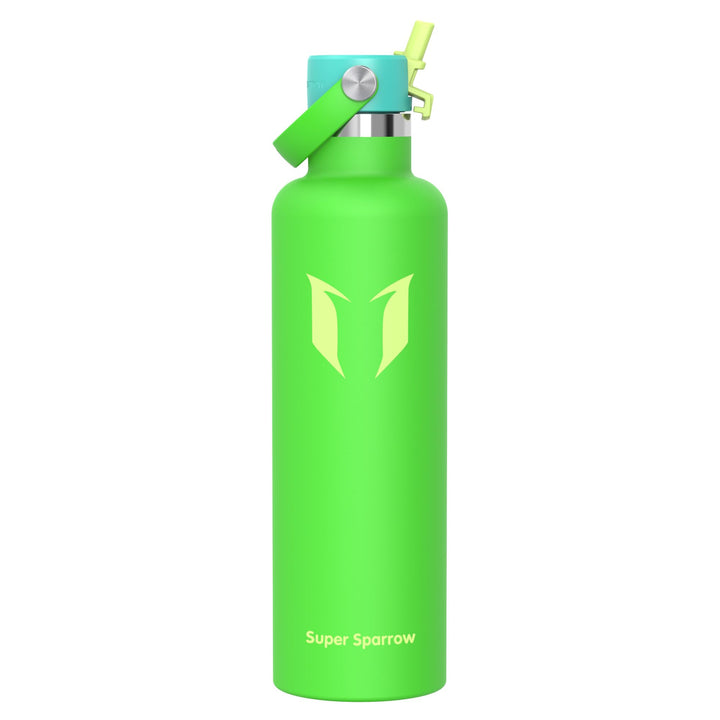 Super Sparrow Trinkflasche Edelstahl - Thermobecher - 350ml, 500ml, 750ml, 1L, 1.2L - FlipFlow Trink