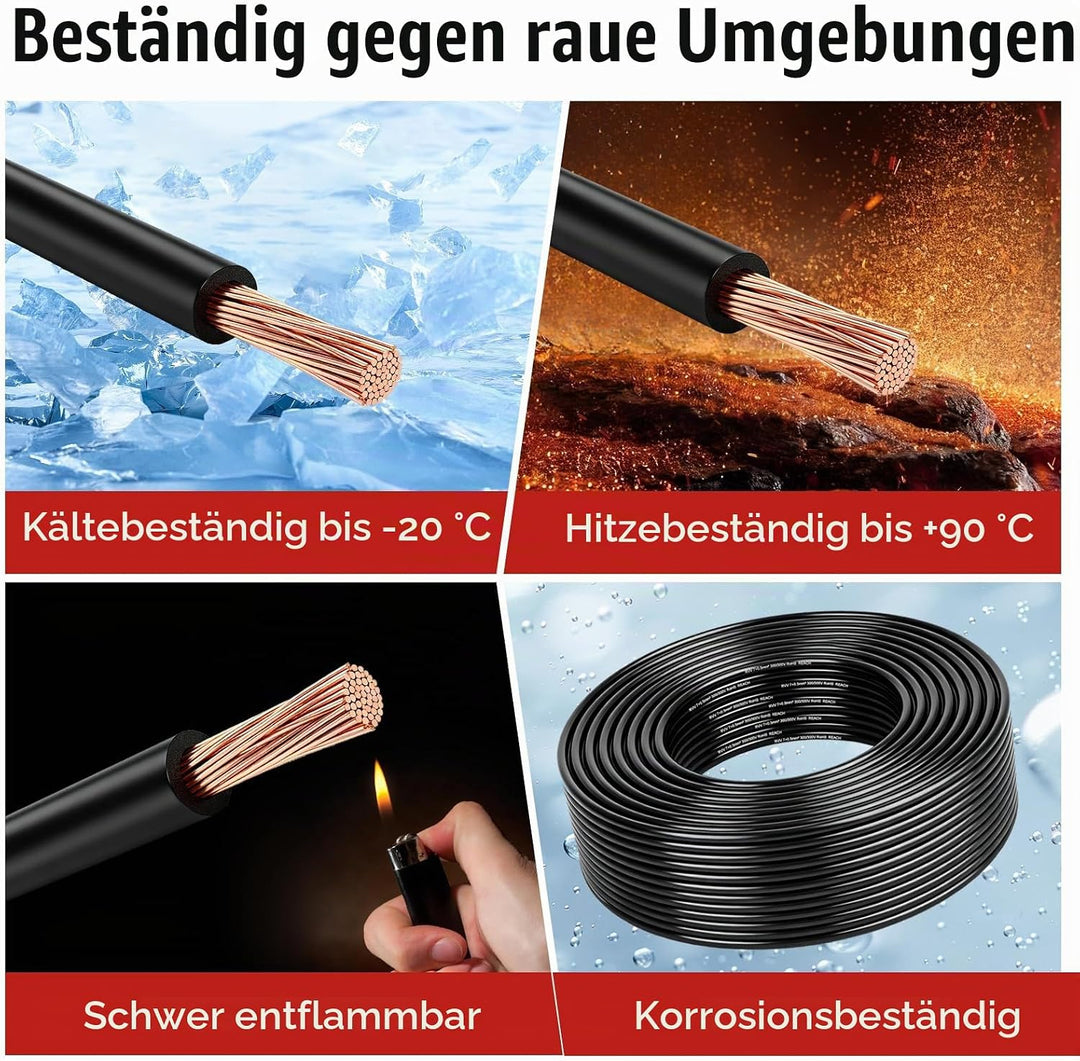 BEIJISTAR 10M Fahrzeugleitung 7x0,5+1x1.0mm² Rundkabel, 12V 24V 8 Adriges Anhängerkabel, 8 Adriges E