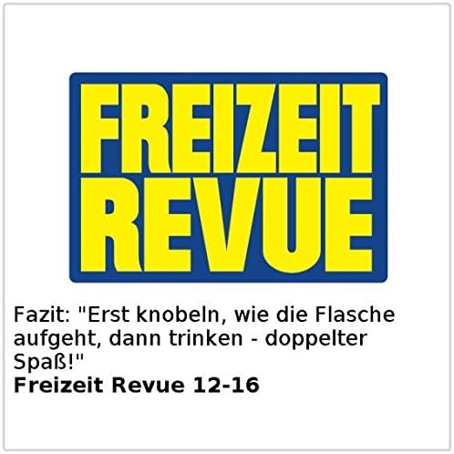 Playtastic Flaschenpuzzle: Flaschen-Puzzle Verona aus stabilem Echtholz (Unmögliche Flaschen Puzzle)
