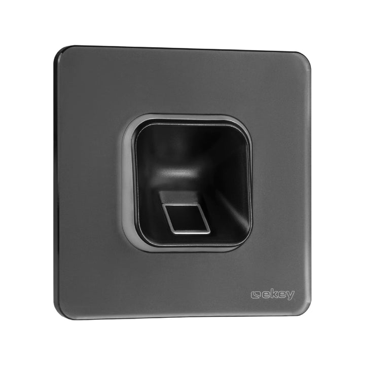 EKEY 203704 xLine Fingerprintset (Fingerprint Schwarz, Glasrahmen Schwarz, Controller), Biometrische