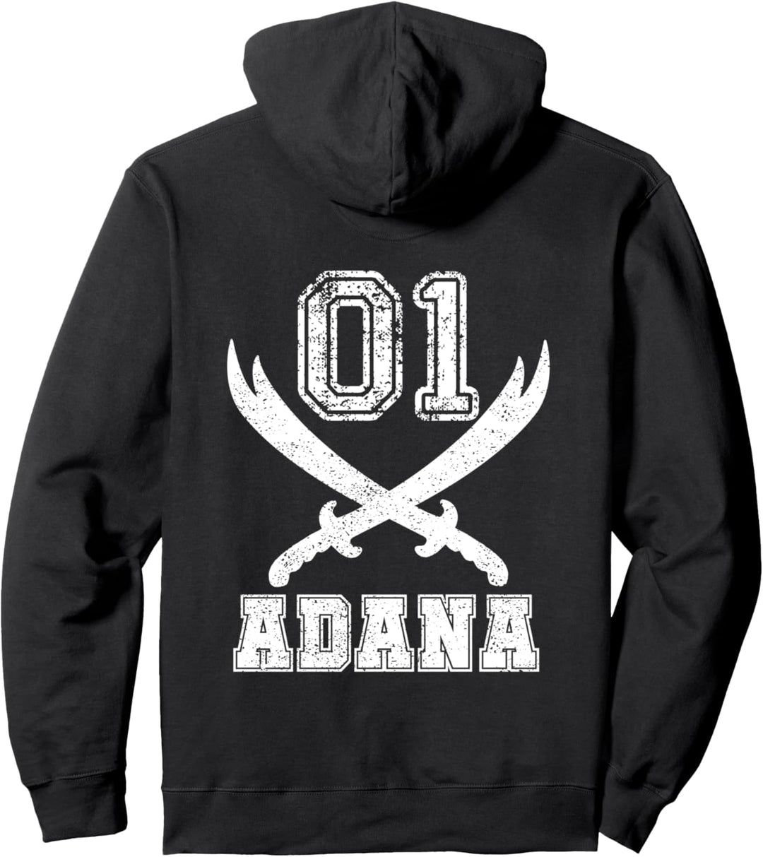 Adana 01 Nummernschild Zülfikar Memleket Geschenk Türkei Pullover Hoodie
