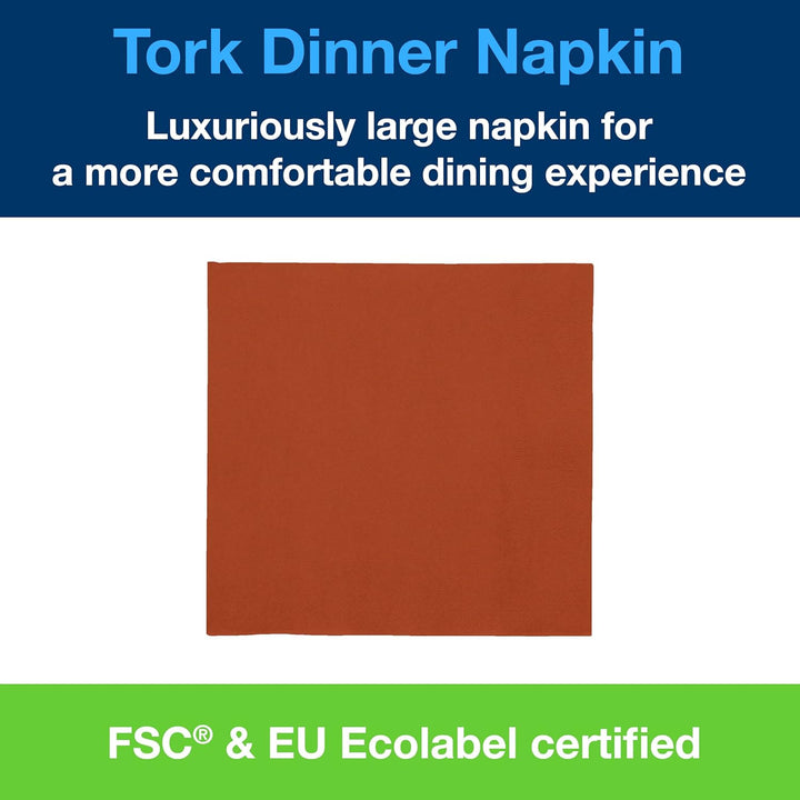 Tork 478763 Dinnerservietten Terracotta / 2-lagige Papierservietten / Passend für jede Gelegenheit /