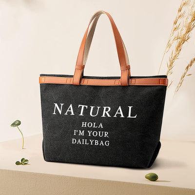 CORIOS Damen Henkeltaschen Canvas Schultertasche Casual Handtasche Grosse Kapazität Tote Beutel Mult