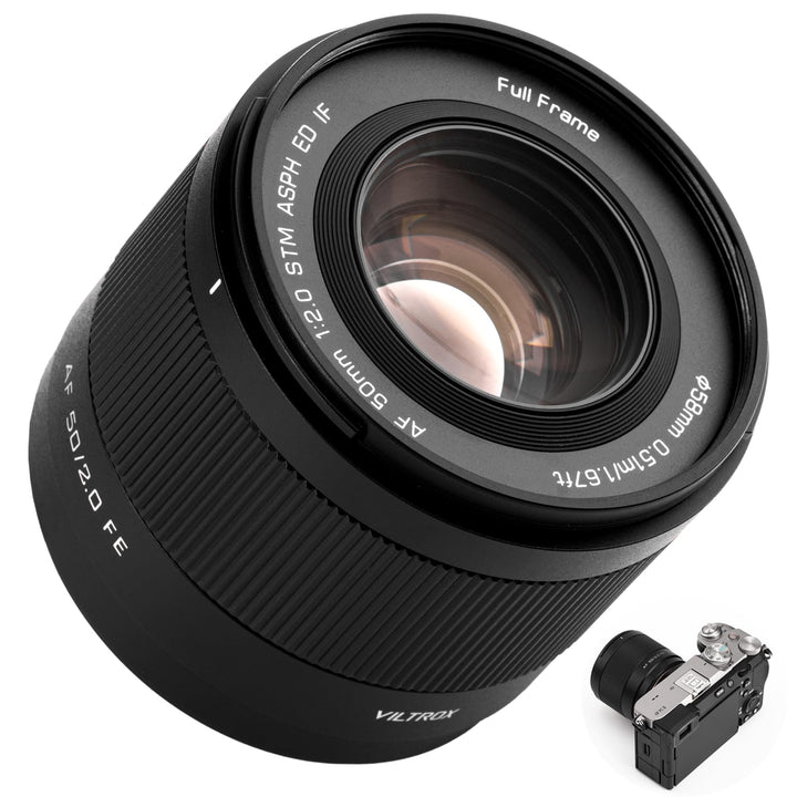 VILTROX 50mm F2.0 Air FE Vollformat Objektiv,AF 50mm f/2.0 für Sony E Mount,Auto Fcous grosse Blende