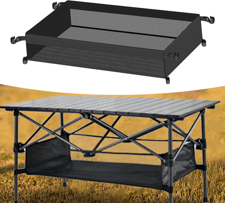 Harilla Aufbewahrungstasche für unter den Tisch, Aufbewahrungskorb für Campingtisch im Freien, Pickn
