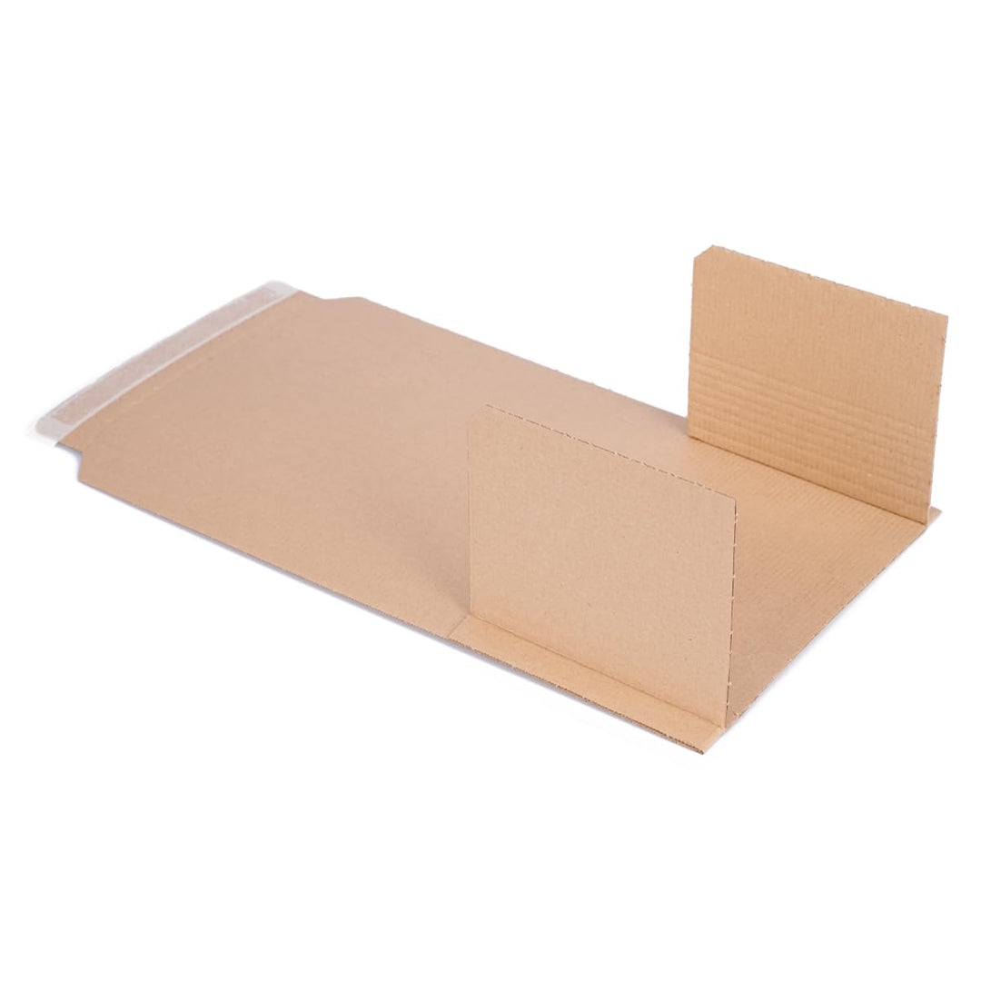 300 Buchverpackungen 245 x 165 x 20-70 mm braun Kartonagen BV-2