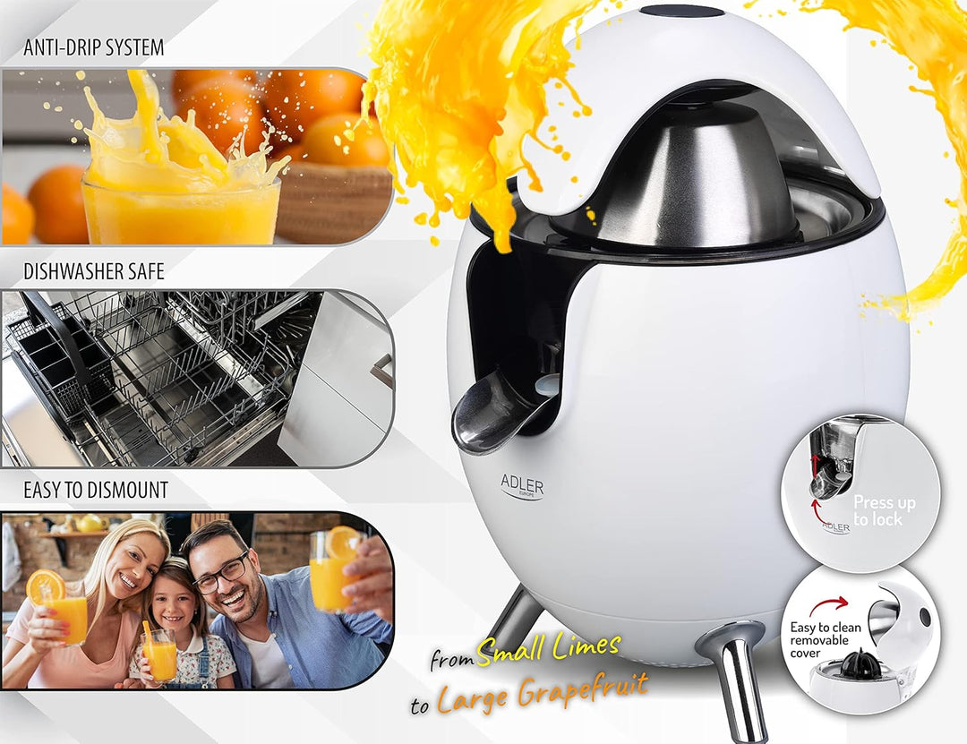 Adler AD 4013 Zitruspresse weiss