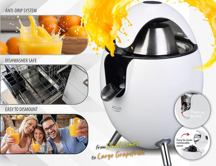 Adler AD 4013 Zitruspresse weiss