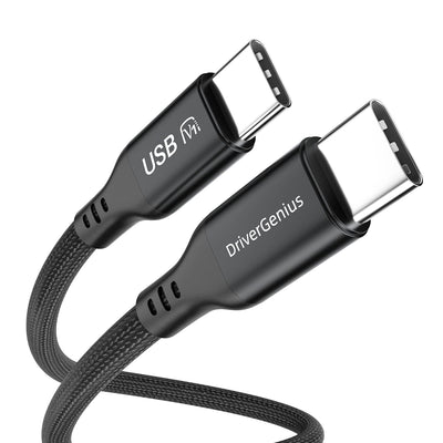 DriverGenius UC240-U2 240W Laptop Ladekabel 1.8-M - USB-C PD3.1 PC Charging Cable, Nylon Braided 240