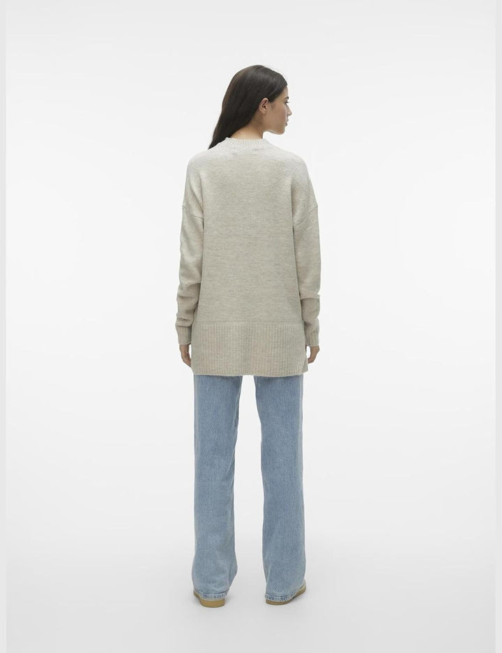 VERO MODA Damen Vmlefile Oversize Boxy Blou Ga Noos TLL Pullover, S Tall