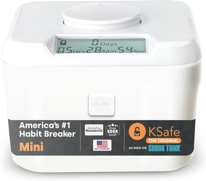 Kitchen Safe Mini-Küchensafe: Zeitschloss-Container (weisser Deckel + weisser Behälter) - 3,0 Höhe M