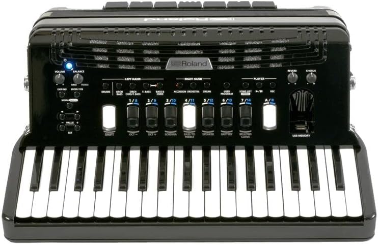 Roland V-Accordion (Black with Keys) (FR-4X BK)