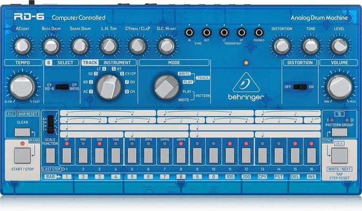 Behringer RD-6-BB Blueberry RHYTHM DESIGNER RD-6 Single, Blueberry RHYTHM DESIGNER RD-6 Single