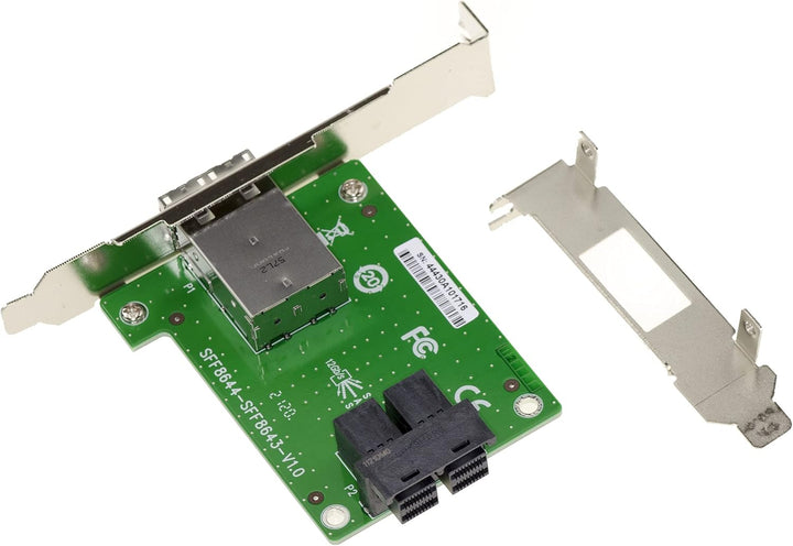 KALEA-INFORMATIQUE SAS Konverterplatte SFF8644 SFF8643 miniSAS Intern Extern SFF-8644 SFF-8643