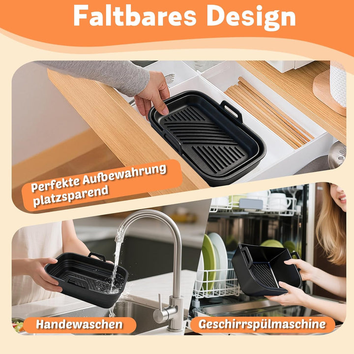 Heissluftfritteuse Zubehör, Airfryer Zubehör für Ninja Foodi Max Dual Zone Heissluftfritteuse AF400E