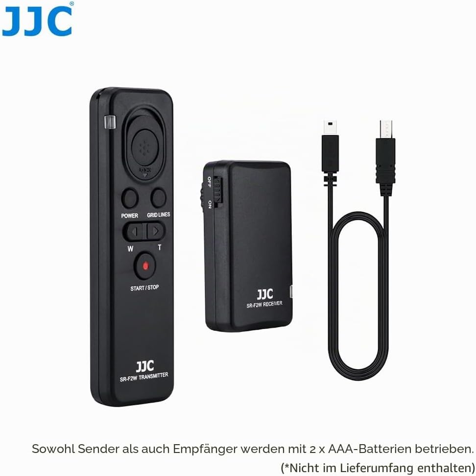 JJC 2.4G 100M Wireless Empfänger und Fernbedienung Commander Kit für Sony Alpha/Cyber-Shot Kameras u