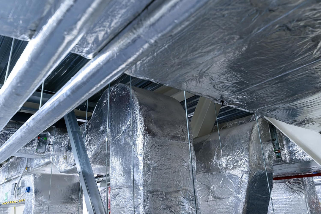 Rockwool KLIMAMAT Steinwolle Isolierung Lamellenmatte alukaschiert 20 - 80mm 100cm breit Brandklasse