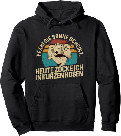 Gamer Sonne Lustiges Zocker Spieler Player Pullover Hoodie
