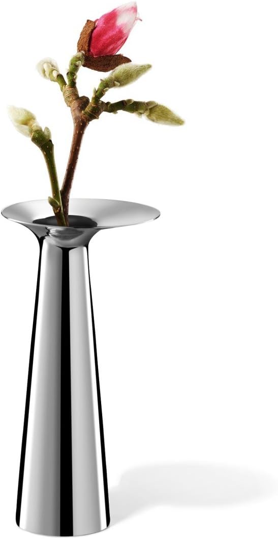 ZACK 30641 "PAREGO" Vase, Edelstahl hochglänzend 17.0 x 8.5 x cm, 17.0 x 8.5 x cm
