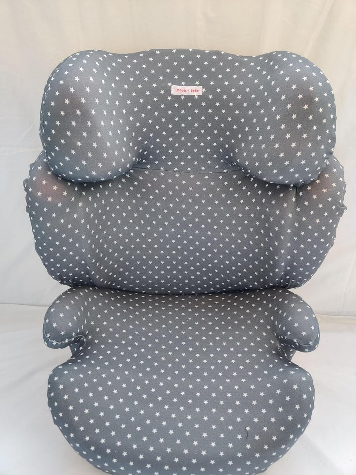 moon-bebe Bezug kompatibel mit Cybex Solution Q2 Fix, Grau, grau
