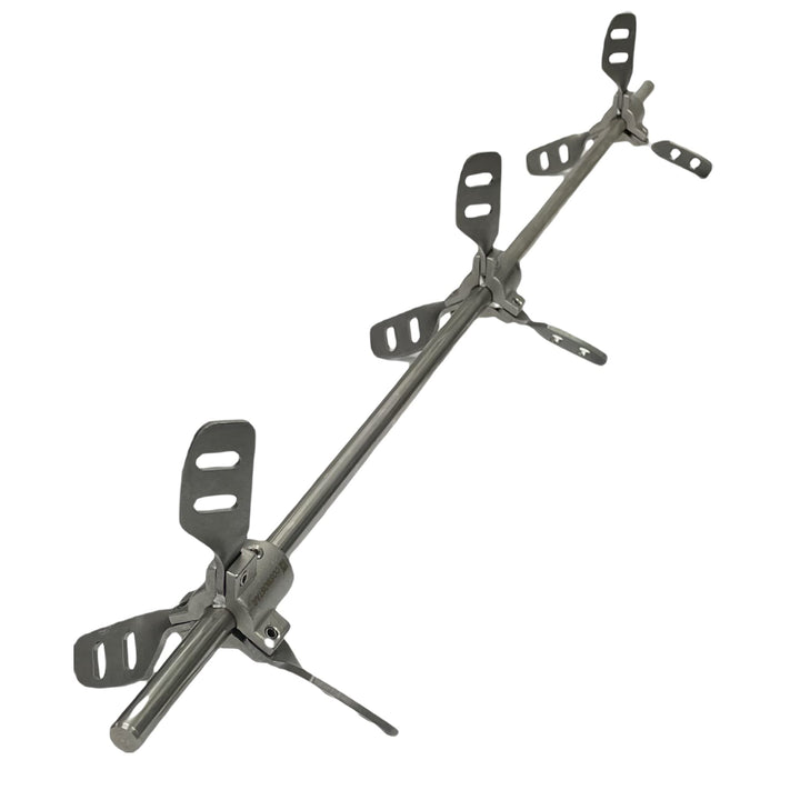 COSMOSTAR Edelstahl Rührmischer mit ausziehbaren Flügeln, 208 Liter / 55 Gallonen Farbmischer Rührpr