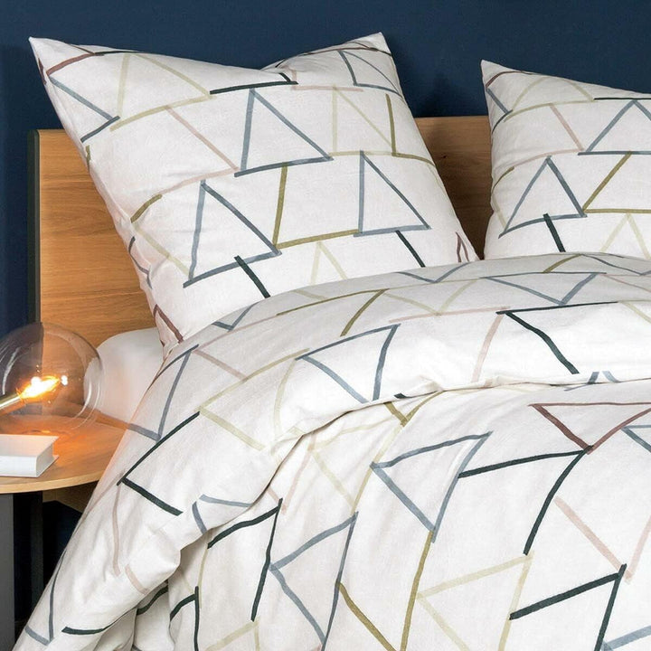 Janine Design Feinbiber Bettwäsche Davos 65109 mineralblau 1 Bettbezug 200 x 200 cm + 2 Kissenbezüge