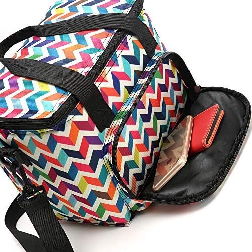 Kühltasche Gross Isolierte Lunchtasche Isoliertasche zur Unterwegs Arbeit Schule Strand Lunch Tasche