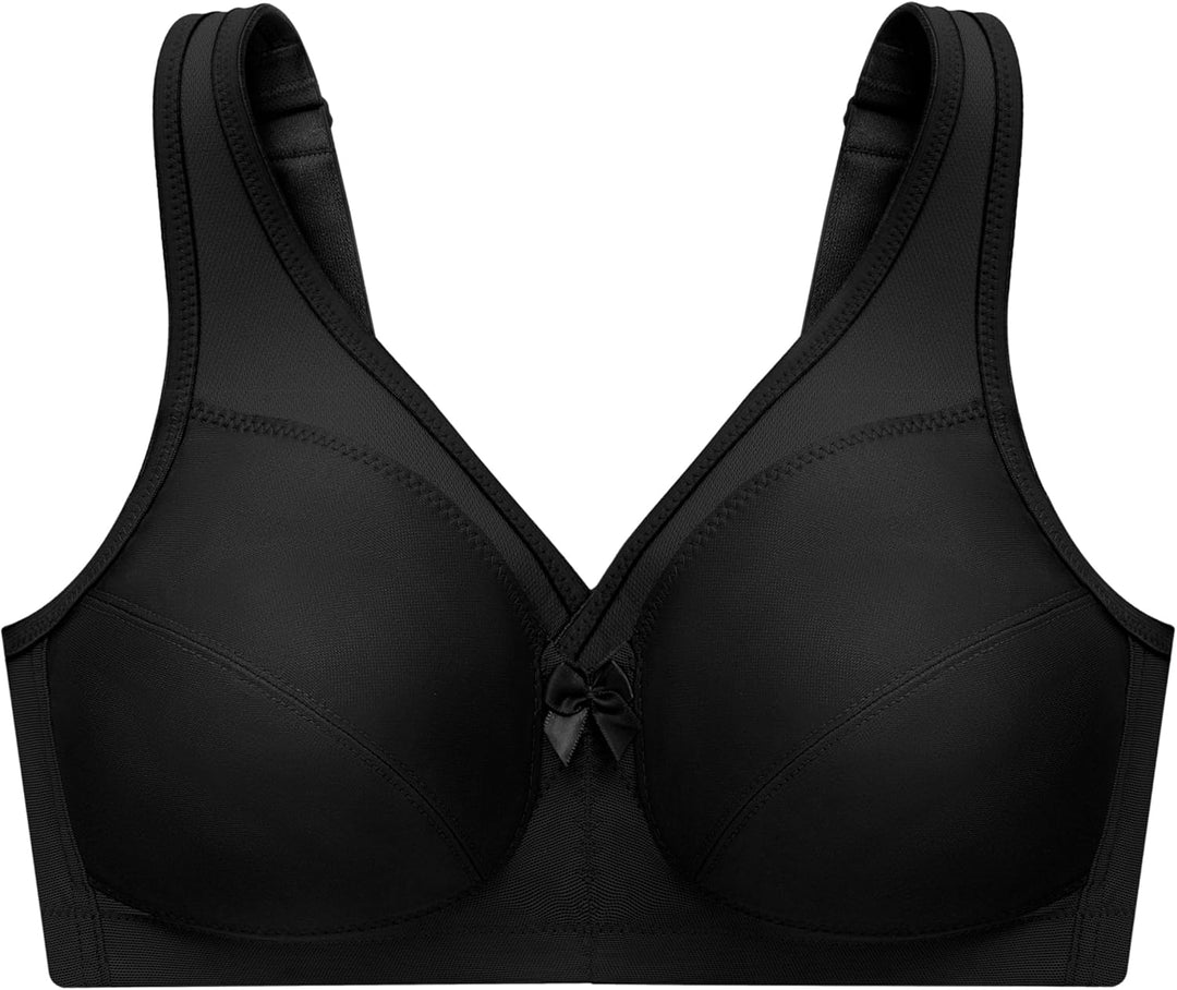 Glamorise Women's 1005 Full Coverage Bra 85C Schwarz, 85C Schwarz
