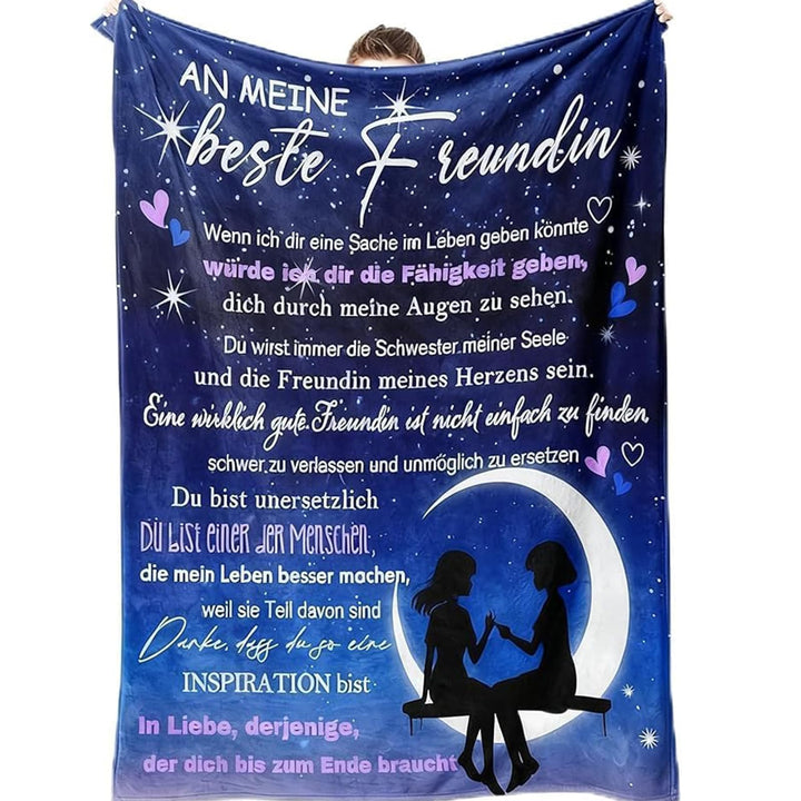PRSTENLY Beste Freundin Geschenke, Geburtstagsgeschenke für Freundin, Flanell Decke Geschenke für Fr