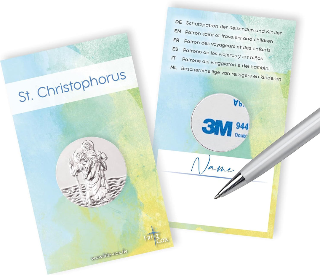 Automedaille Christophorus ohne Rand 3cm, 3cm